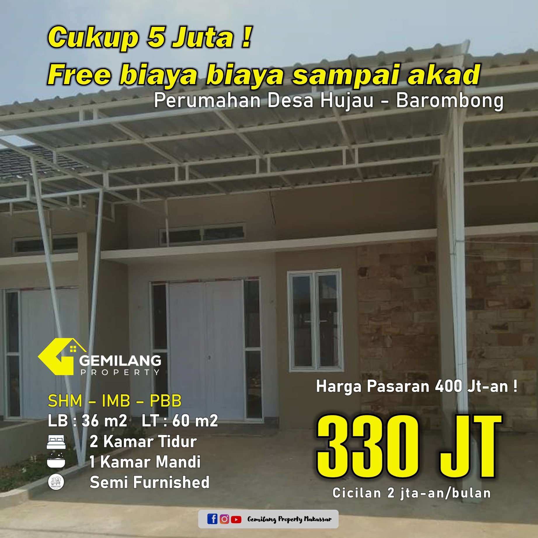 Perumahan Desa Hijau Barombong